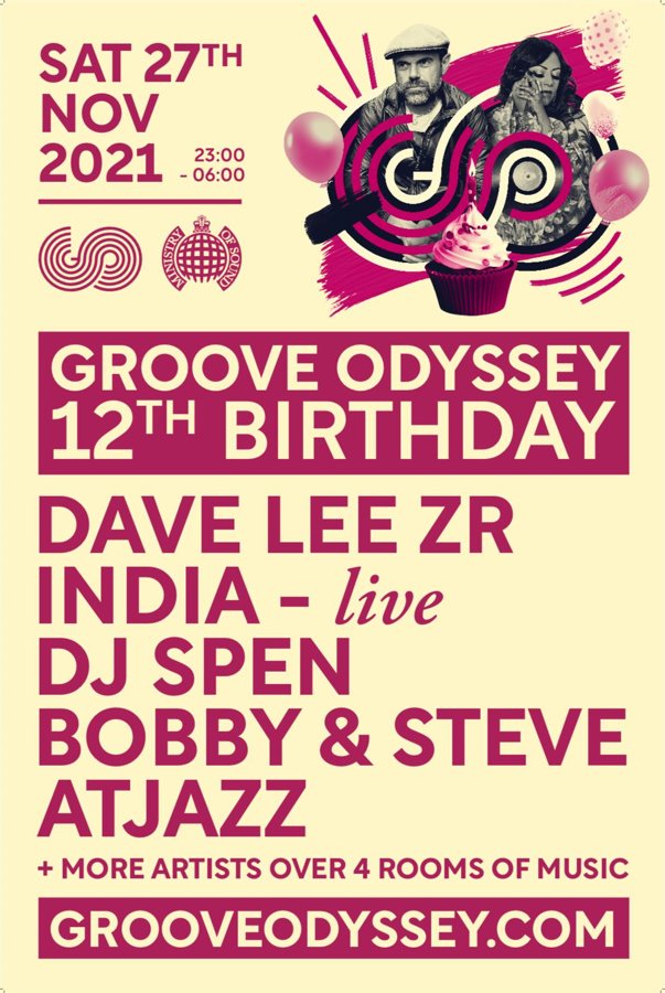 Groove Odyssey 12th Birthday at Ministry of Sound, 27 November 2021